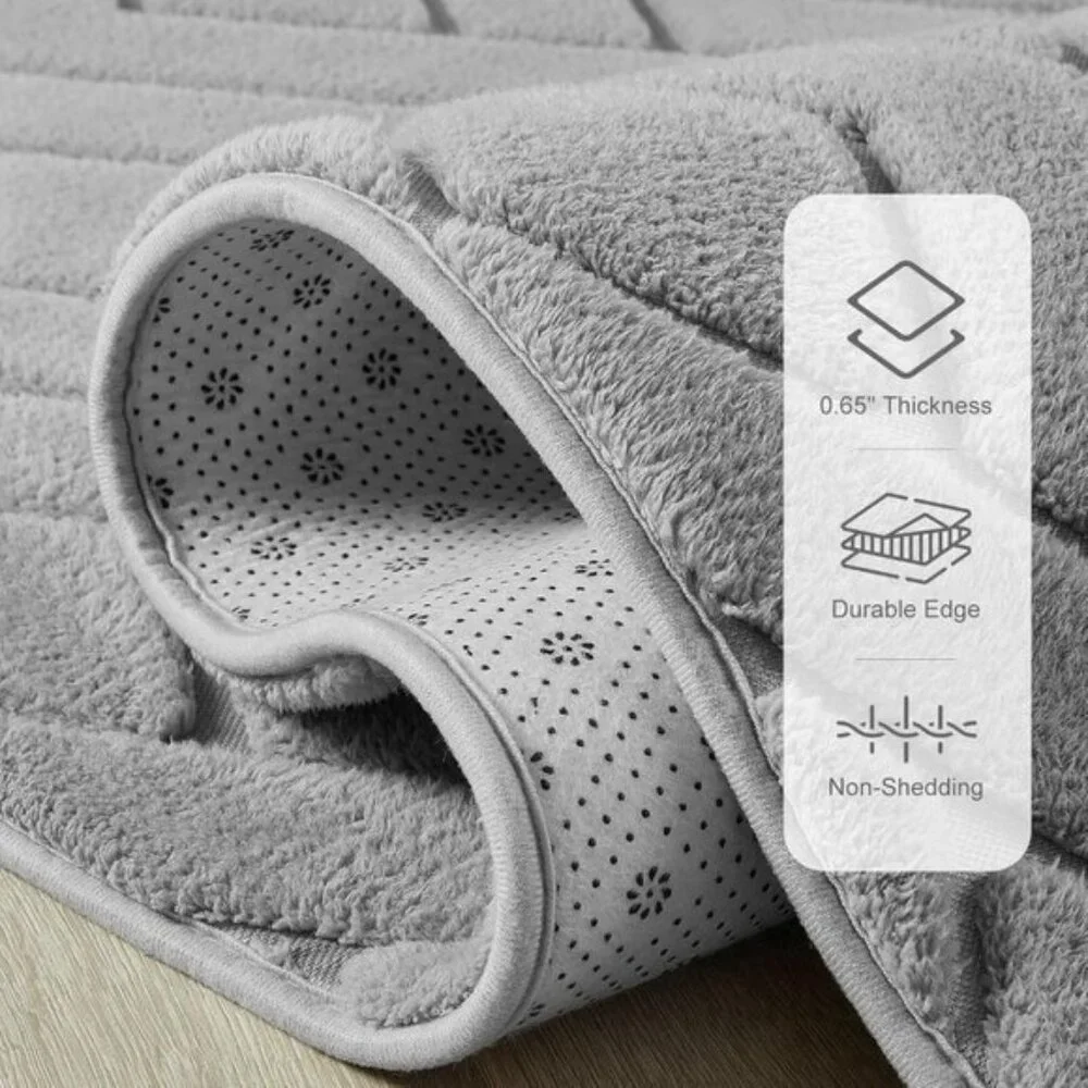 New 3x5 Ultra Soft Grey Shag Rug Modern Washable Carpet for Bedroom Nursery